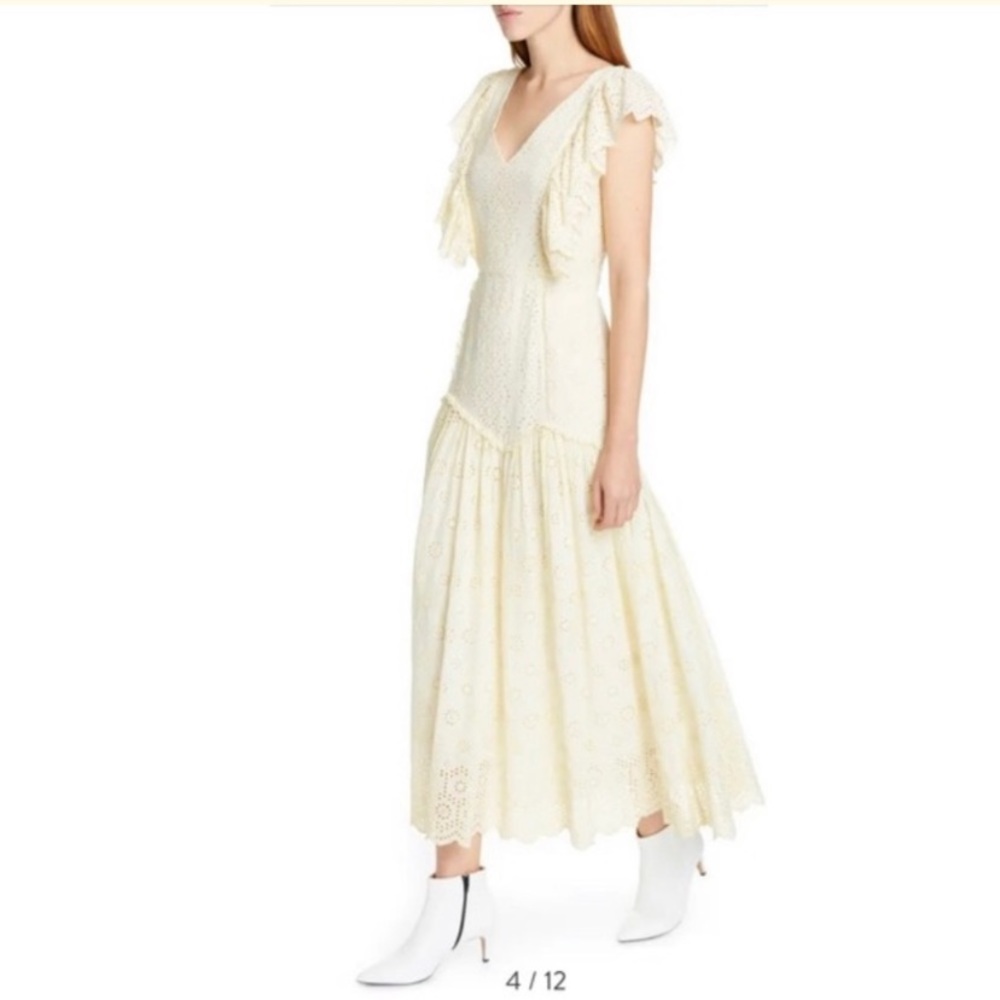 Love Shack Fancy-Cressida Eyelet Maxi Dress - Picture 2 of 9